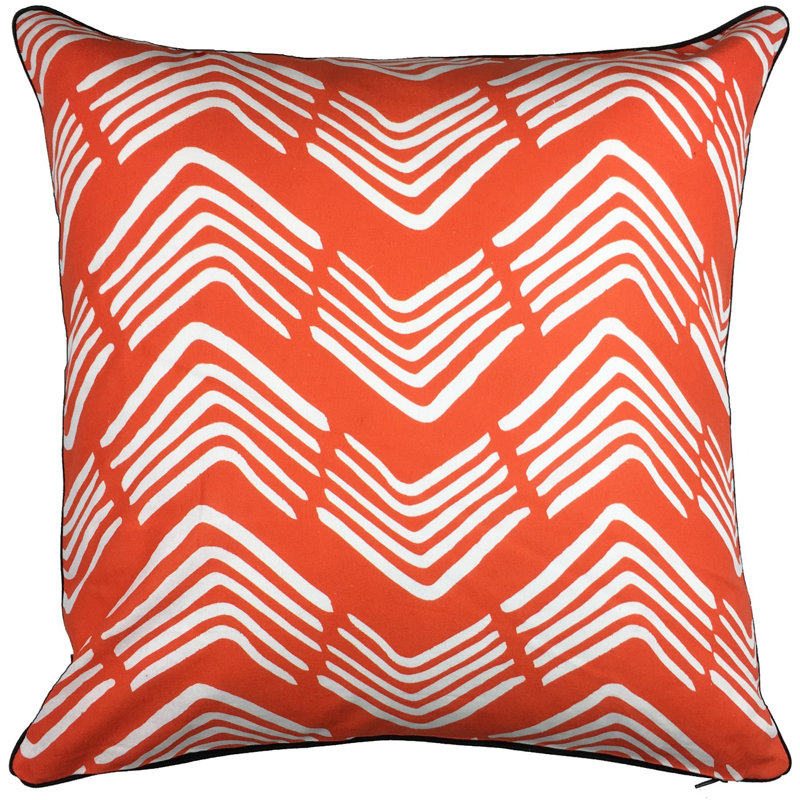 Coussin décoratif en coton d’impression Duley