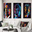 " Malcolm X Illustration " 3 - Pieces-1883646149-1883646148