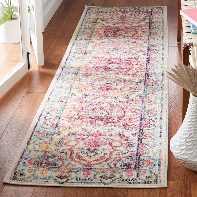 Tapis ivoire Felty, Tapis de couloir 2 pi 3 po x 8 pi