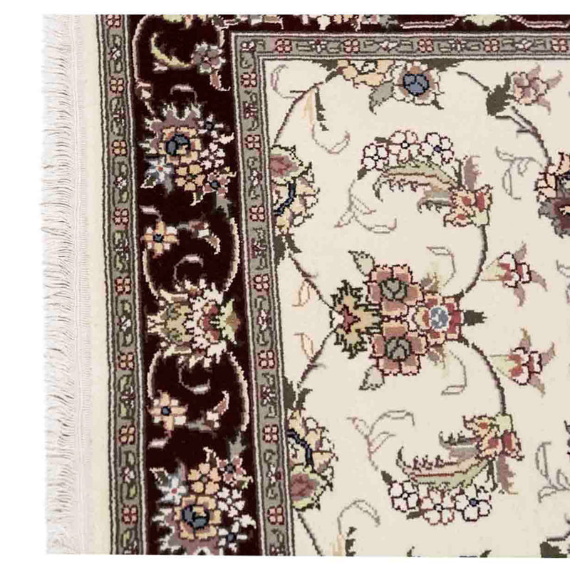 Handmade Silk and Wool Oriental Area Rug