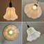Luminaire suspendu 1 lumière en tissu brodé rétro, plafonnier rétro pastoral avec abat-jour cloche en forme de fleur, luminaire à cordon réglable pour salle à manger, îlot de cuisine, chambre à coucher