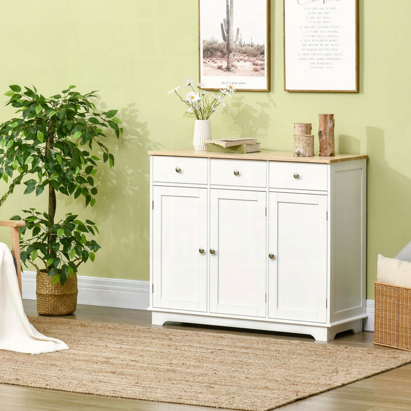 Armoire de rangement blanche moderne, Blanc