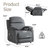  Nicollas 36.61'' Wide Modern Soft Fabric Upholstery Power Reclining Chair with Remote Control & 4 Stable Legs For Easy Clean-2054338478