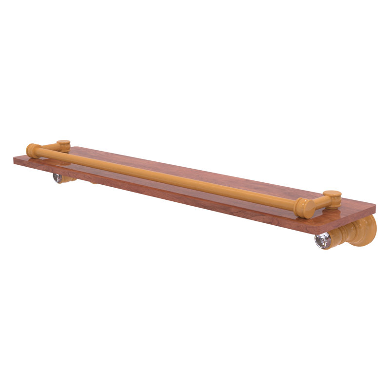 Tablette flottante Carolina, H 3,3 po x l 22 po x P 5,54 po, Jaune doré