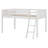 Wood Low Loft Bed With Ladder, Ladder Can Be Placed On The Left Or Right-433162481