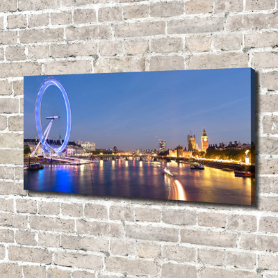 London Eye London - No Frame Print on Canvas