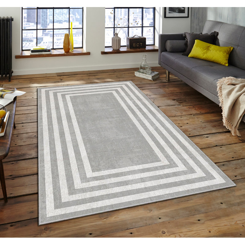 Luxurious Area Carpet (5.2 x 7.5 ft), 100% Polyester, 740 g/m² | Soft Velvet Fabric with Non-Slip Felt Dot Underside, Laminated Sponge for Comfort | Easy to Clean, Machine Washable at 86°F | Ideal for Living Room & Bedroom Decor