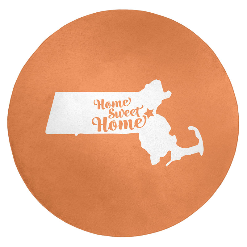 Tapis de boston en poly-chenille pour la maison, Rond 5 pi