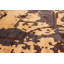Tapis unique en laine noué à la main style Oushak des années 2010 de 5 pi 6 po x 7 pi 7 po brun Gerlak