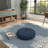 Sunbrella Indoor/Outdoor Floor Pillow, 24 Inch Circular Cushion Cover with Insert-116426983-116426980