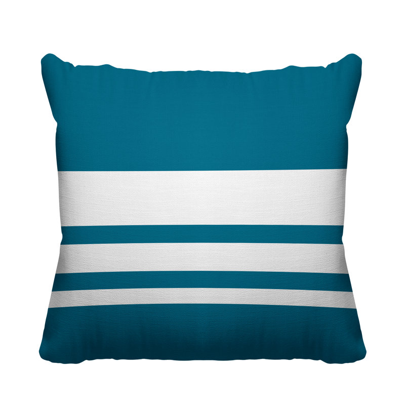 Coussin décoratif intérieur / extérieur Arundel, L 17 po x H 17 po, Turquoise