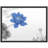 Elegant Blue Lotus Flower with Abstract Smoke Design Illustrations Rustic Framed Poster-104788242-104788245