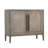 Adilia 42" Mindi and Teak Wood Cabinet with 3 Options of Door Facades Included