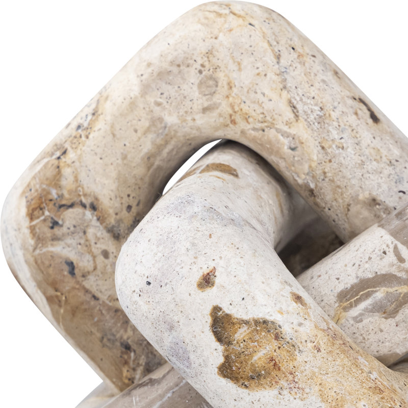 Bond Marble Decorative Object, Beige