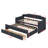 Hedglin Twin Size Upholstered Daybed with Trundle-1157370583