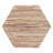 Bohemian Woven Grasscloth Hourglass End Table