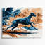 «Dogs Whippet», art mural sur toile beige-682152178