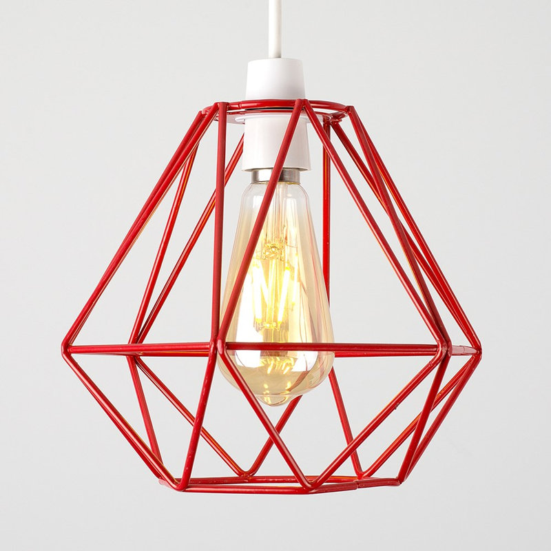 Carnegie 20 cm H Novelty Pendant Shade ( Clip On ), Red