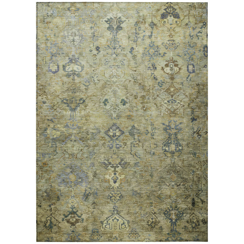 Machine Washable Indoor/Outdoor Mattis ACN2320 Global Rug, Rectangle 2'6" x 3'10"