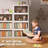4 Tier Plastic Storage Bins With Drawers - Foldable Stackable Storage Bins With Lids - Closet Craft Organizers And Storage - 24QT Plastic Drawer Storage For Bedroom Study Toy Room Office