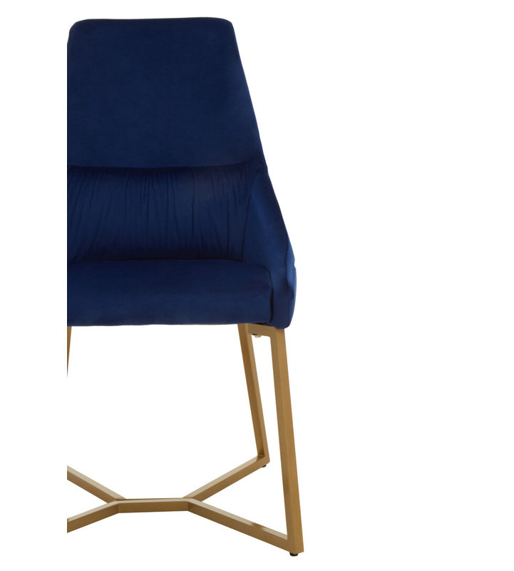 Tufted Velvet Upholstered Side Chair in Black