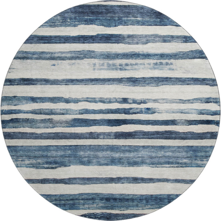 Premium Machine Washable Lyndhurst AMF1191 Stripes Rug