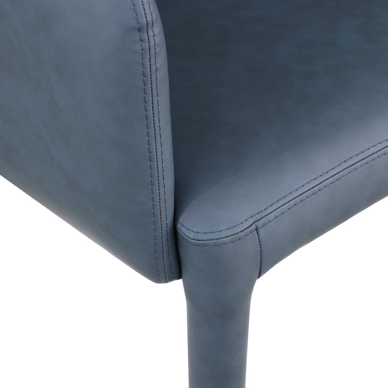 Pelle 25'' Wide, Navy Vegan Leather