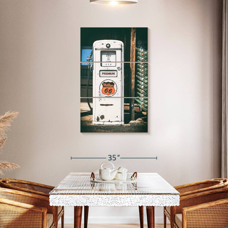 Station d'essence Mehar American West Premium 66, H 45 po x l 28 po