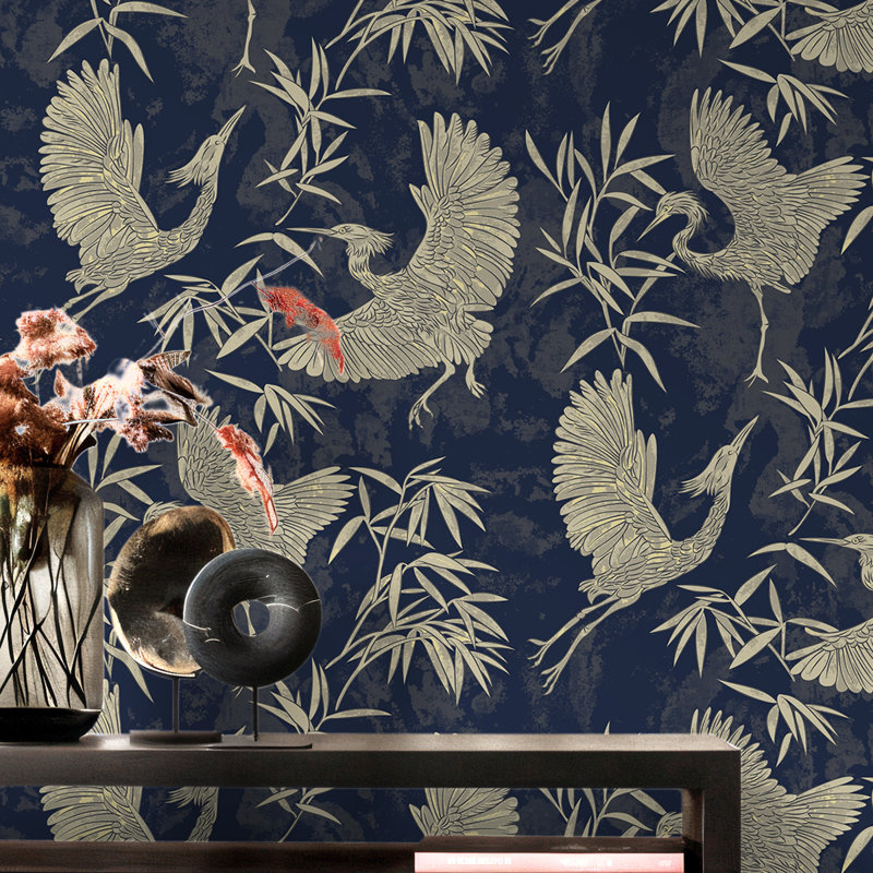 Sukha Oriental Heron Roll, Blue