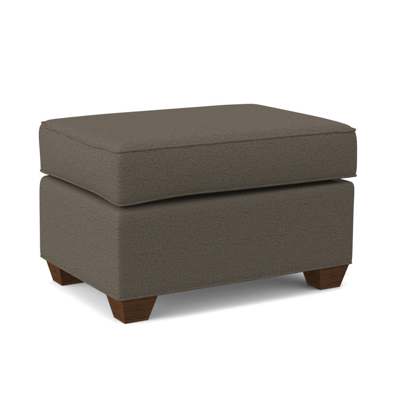 Clark 27" Wide Rectangle Standard Ottoman, Montana Walnut, Elliot Caribou