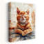 «Peaceful Orange Kitten Peaceful Serene», art mural contemporain-129149370
