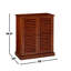 Armoire à chaussures avec 5 tablettes et portes à persiennes-1473756371