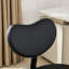 Chaise plus: pieds croisés avec roulettes, chaise, support lombaire de bureau, tabouret réglable, unité centrale noire, coussin de siège de grande taille, conception pour un bureau à domicile, expérience d'assise flexible plus, conception, Fidgety