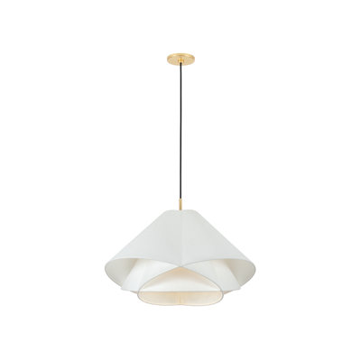 Troy Lighting Edna 1 Light Pendant in Vintage Gold Leaf