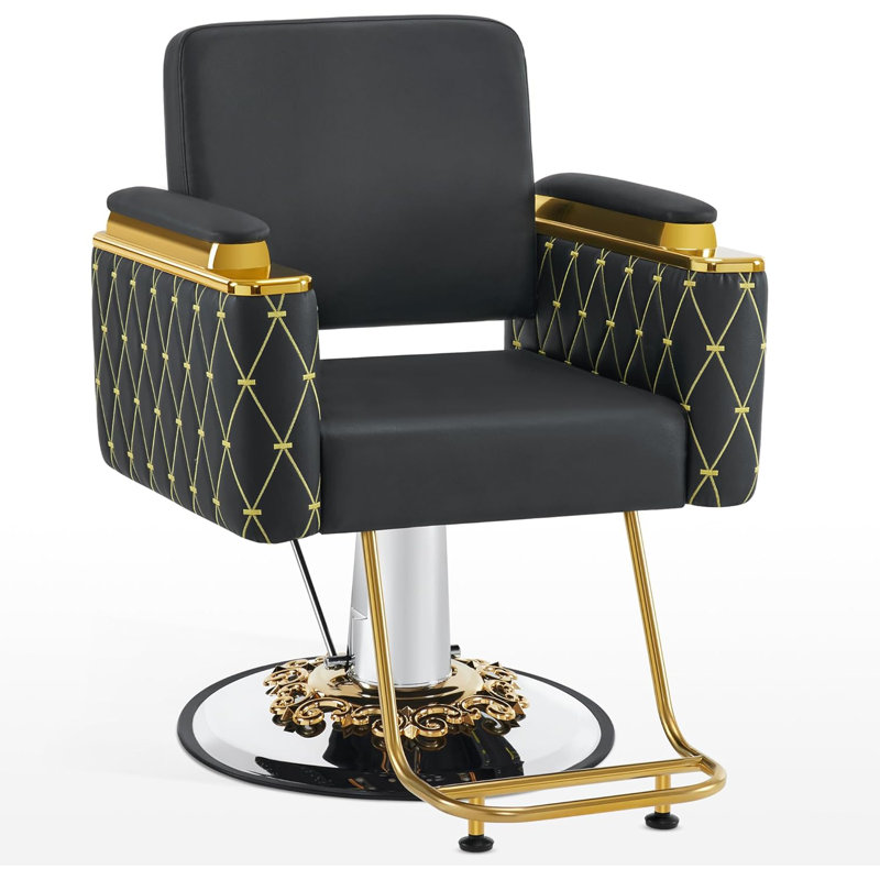 Height-adjustable living room armchair