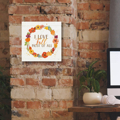 «Harvest Wishes I on Wood» par Jess Aiken, art mural sur toile