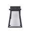 Lanterne murale d'extérieur en verre noir givré-70762525