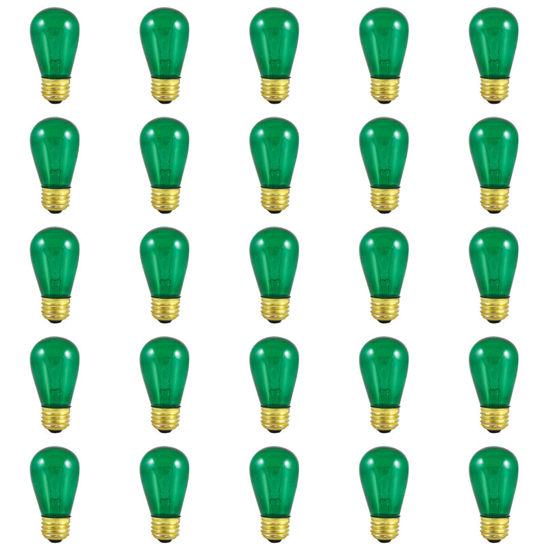 11 WAtt, S14 Incandescen, Dimmable Light Bulb E26/Medium (Standard) Base