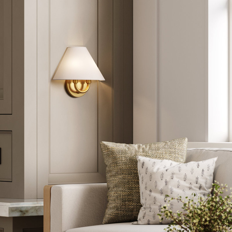 Luminaire mural moderne avec abat-jour, Blanc
