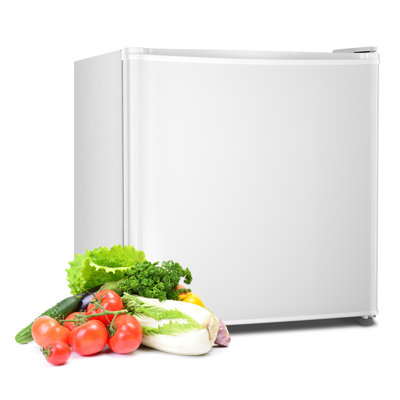 Mini-réfrigérateur COWSAR 1,6 pi³, réfrigérateur compact à une porte réversible, thermostat réglable, silencieux et écoénergétique, idéal pour le bureau, la résidence étudiante, la chambre ou l'appartement - Blanc