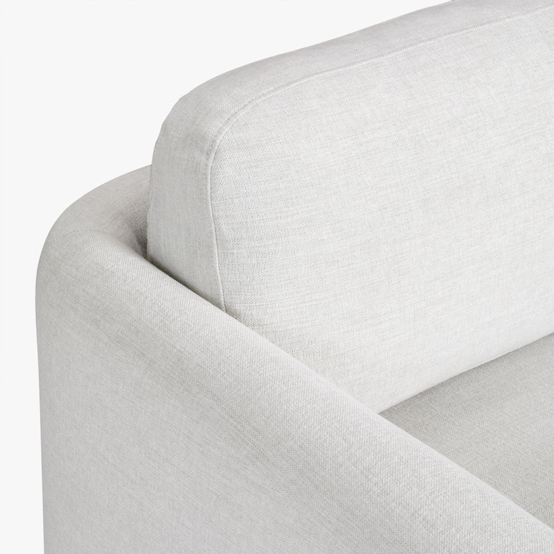 Fauteuil d'appoint rembourré Annelise, Blanc
