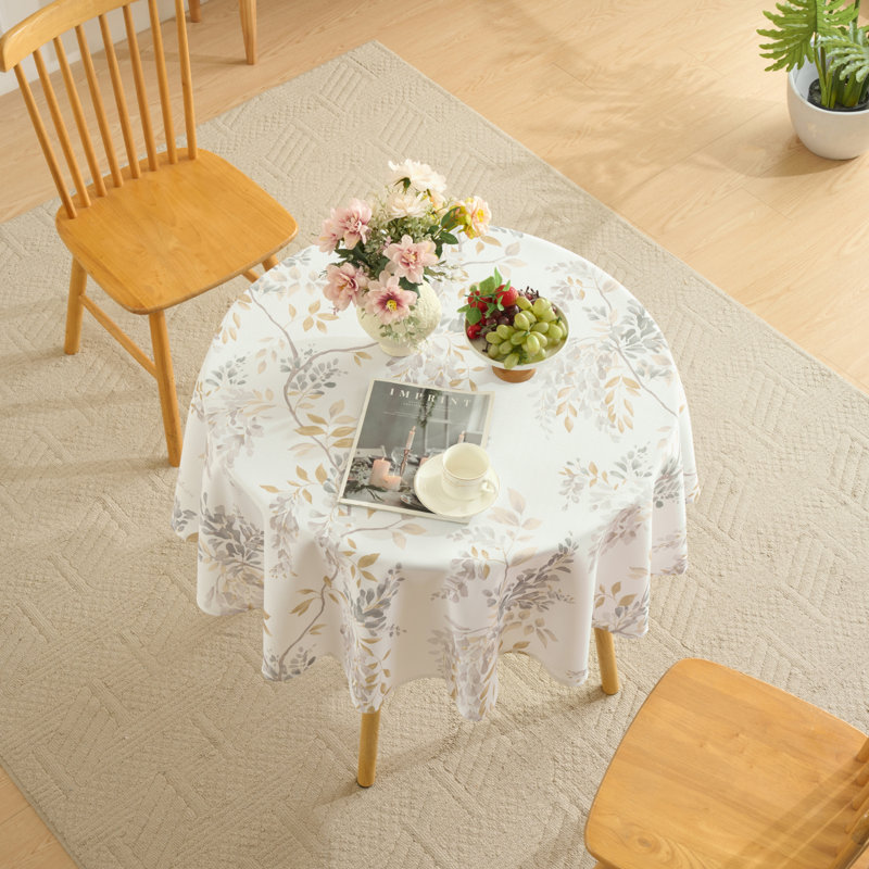 Nappes imprimées en tissu imperméable, housses de table de salle à manger faciles d'entretien par Sweet Home Collection®