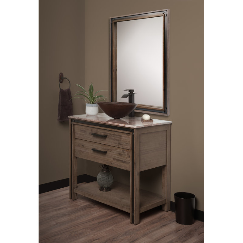 Novatto 14'' Copper Oval Bathroom Sink, Antigua