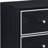 Modern Black And Silver 2 Nightstand For Bedroom - Industrial Style With Accessible Functional Metal Glide System In Furniture Smooth Quiet Slides