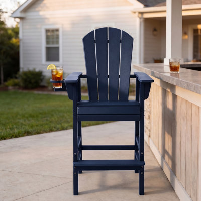 Adirondack Bar Chair with Cup Holder