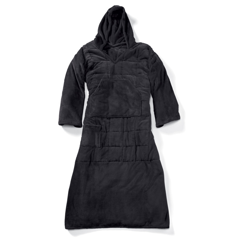 Wearable Weighted Snuggle Blanket, Black