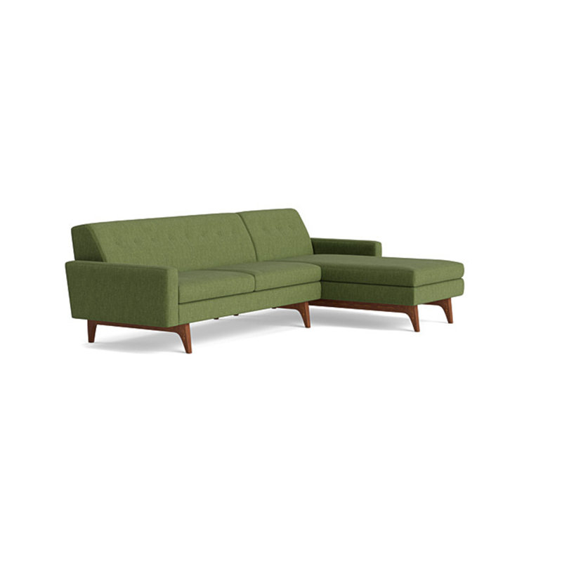 Tyler Chaise Sectional, Performance Weave - Basil, Right Hand Facing