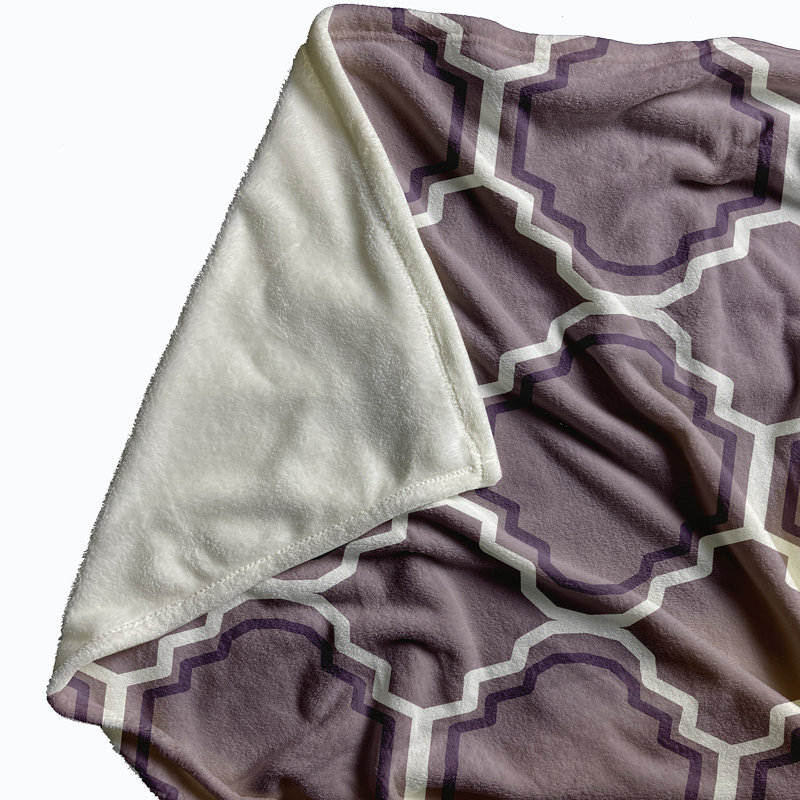 Ursula Plain Weave / Muslin Throw Blanket, Purple