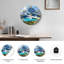 "Mountain Lake", horloge murale en verre-936205659