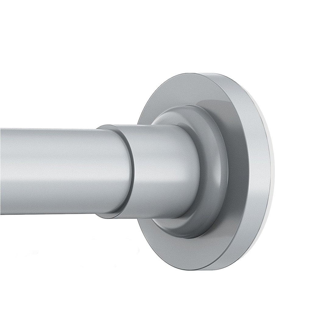 48cm Straight Shower Curtain Pole & Hook Set